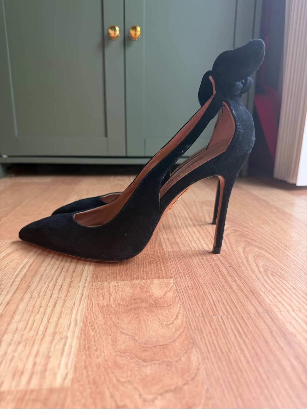 Aquazzura Bow Toe Pumps Size 38 - Picture 7 of 8